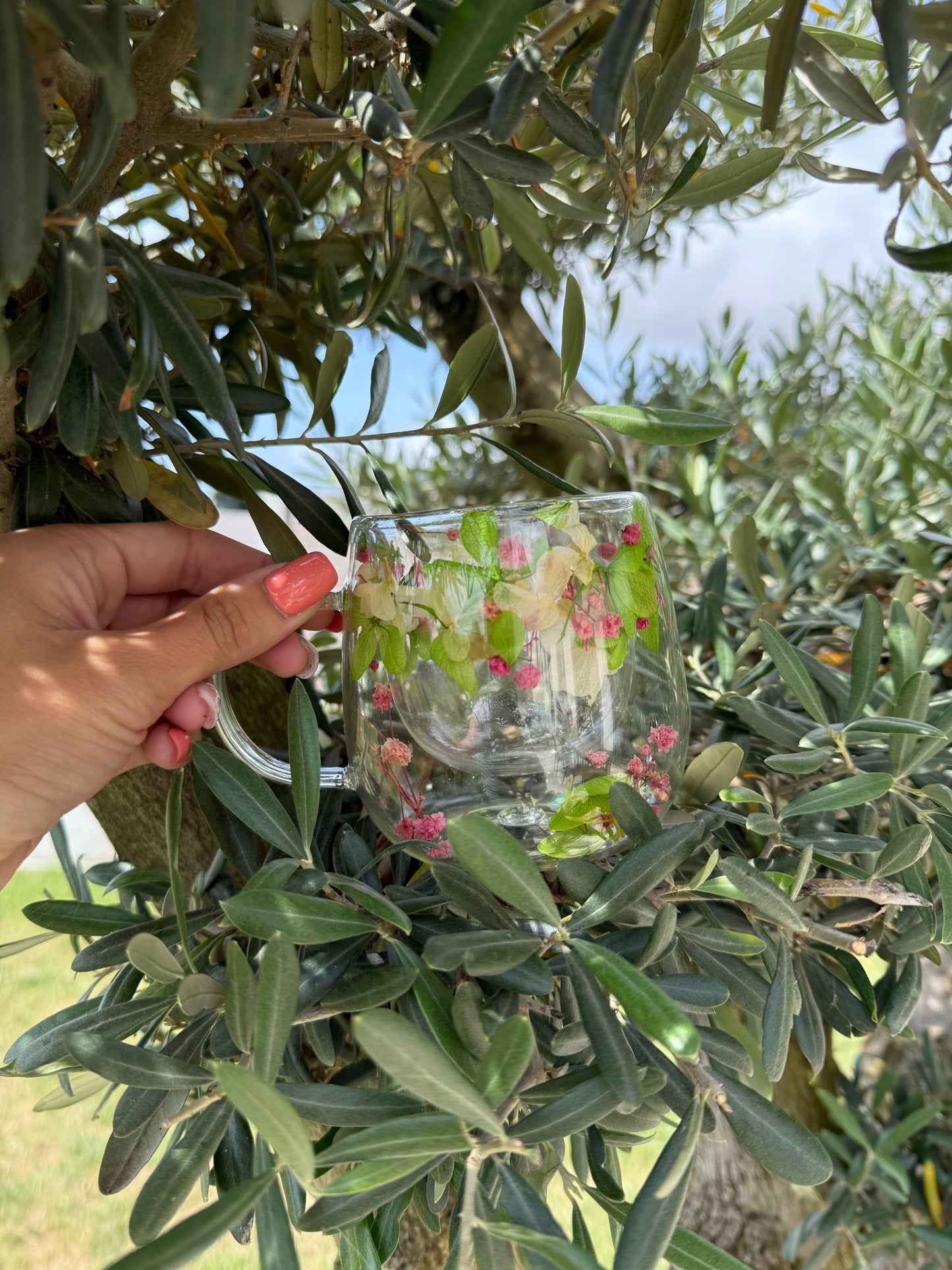 Tasse personnalisée fleurie • 220 ml