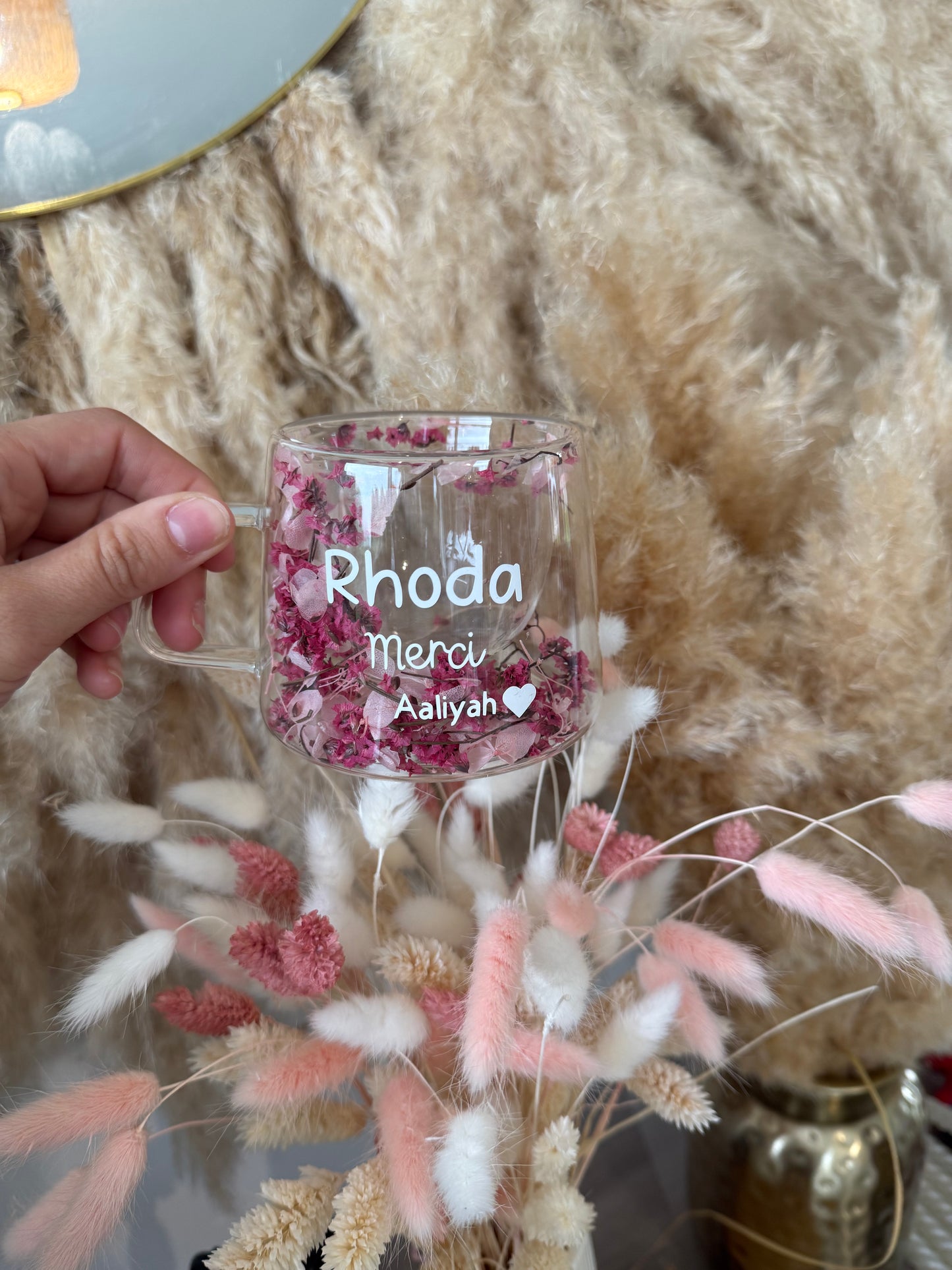 Tasse personnalisée fleurie • 200ml