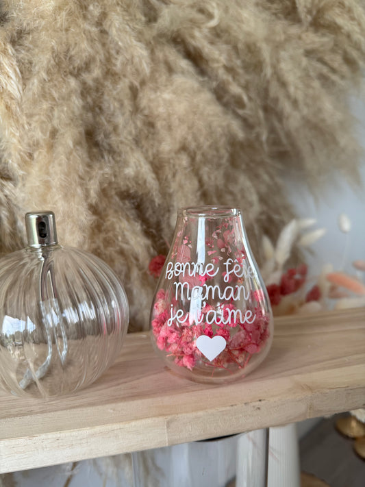 Vase personnalisé fleurs séchées • 150ml