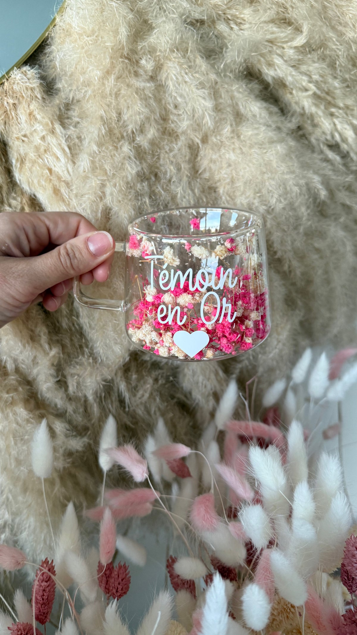 Tasse personnalisée fleurie • 200ml