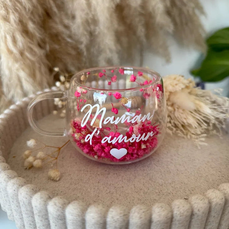 Tasse personnalisée fleurie • 150ml