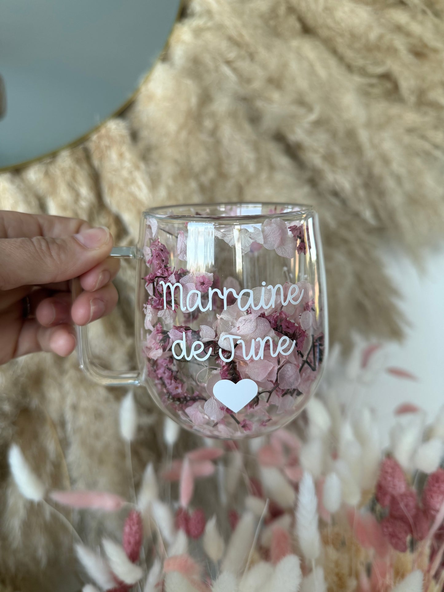 Tasse personnalisée fleurie • 200ml