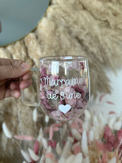 Tasse personnalisée fleurie • 200ml