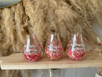 Vase personnalisé fleurs séchées • 150ml