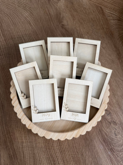 Petit cadre photo en bois – Fête des Grands-Pères