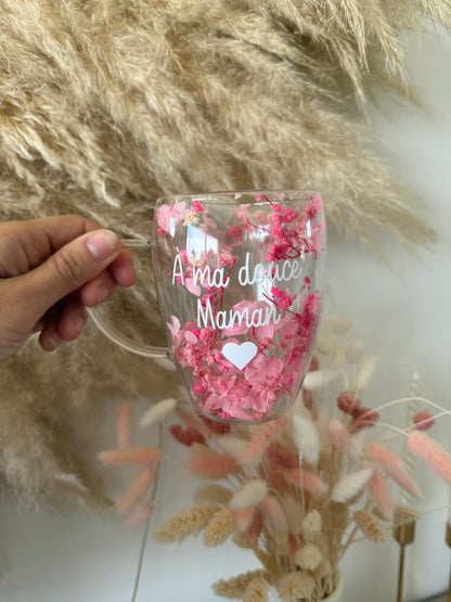 Tasse personnalisée fleurie • 350ml