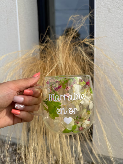 Tasse personnalisée fleurie • 220 ml