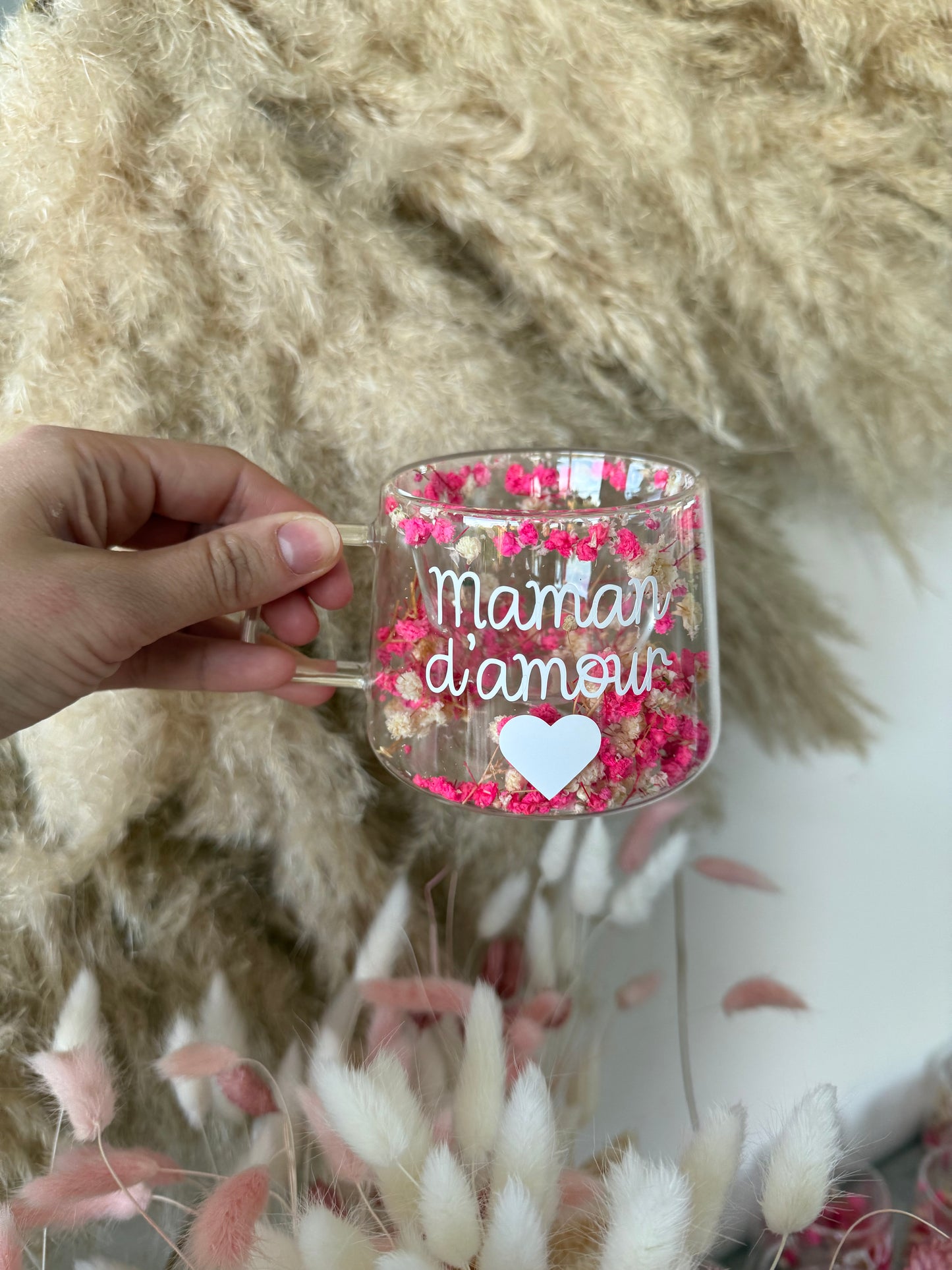Tasse personnalisée fleurie • 200ml