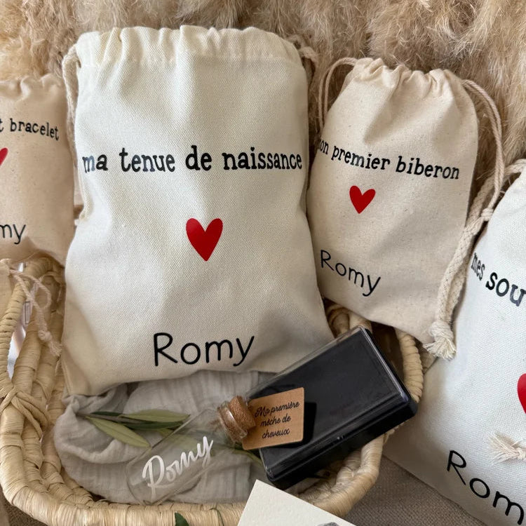 Coffret souvenirs bébé personnalisé