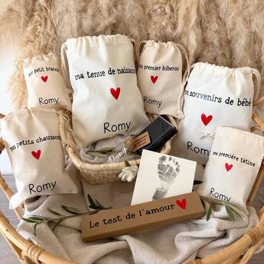 Coffret souvenirs bébé personnalisé