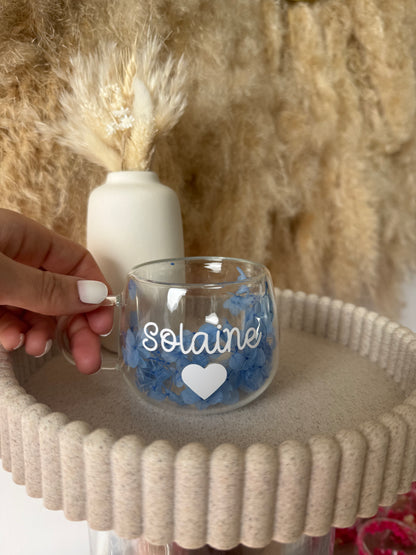 Tasse personnalisée fleurie • 150ml