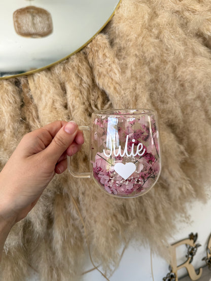 Tasse personnalisée fleurie • 200ml