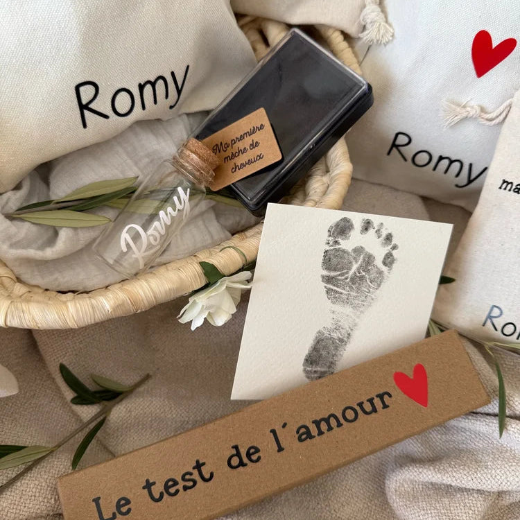 Coffret souvenirs bébé personnalisé