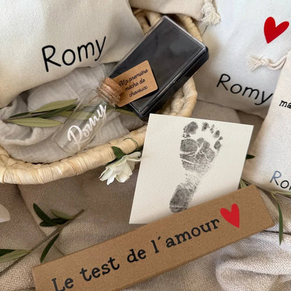 Coffret souvenirs bébé personnalisé