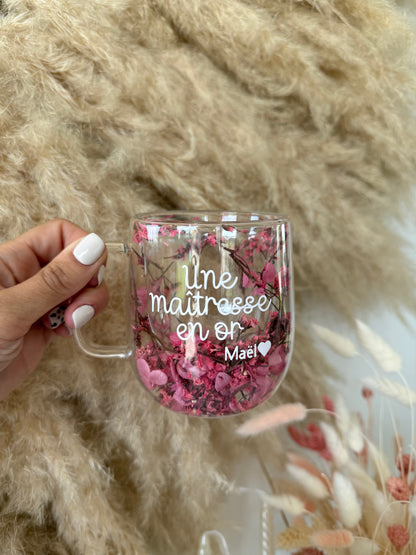 Tasse personnalisée fleurie • 200ml