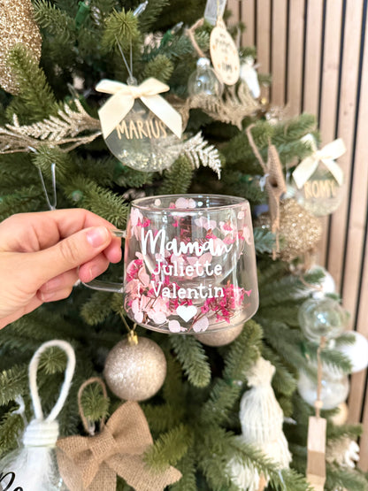 Tasse personnalisée fleurie • 200ml