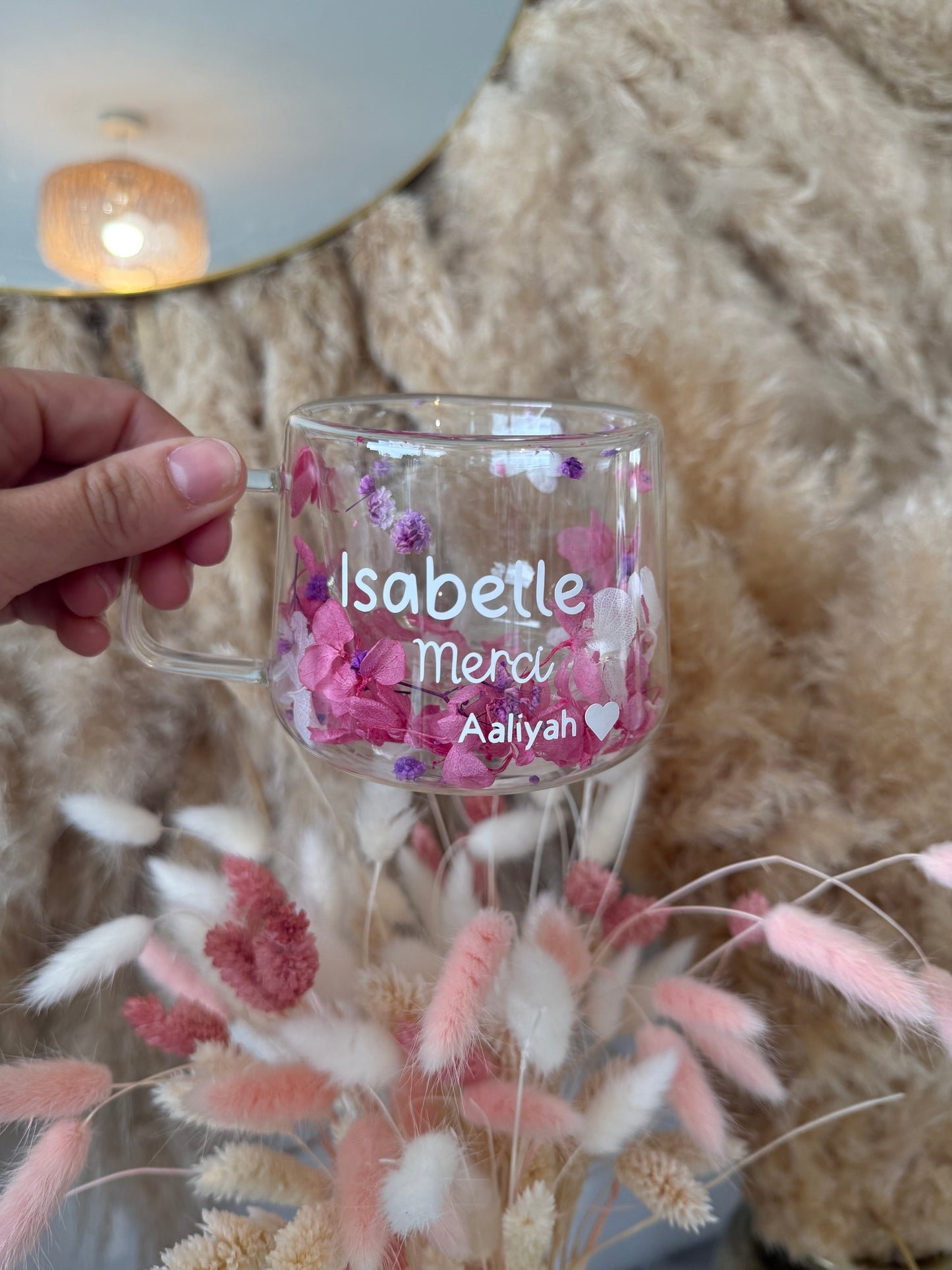 Tasse personnalisée fleurie • 200ml