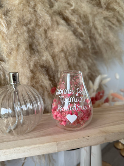 Vase personnalisé fleurs séchées • 150ml