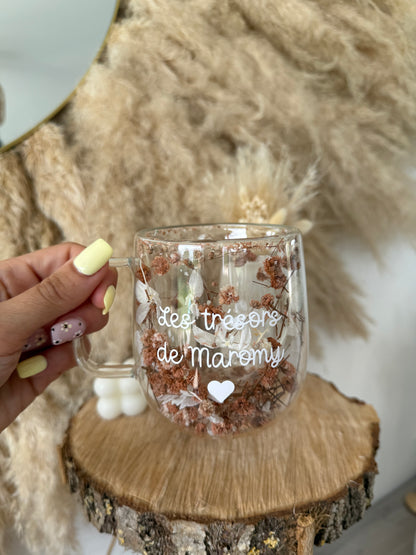 Tasse personnalisée fleurie • 200ml