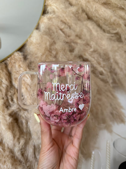 Tasse personnalisée fleurie • 200ml