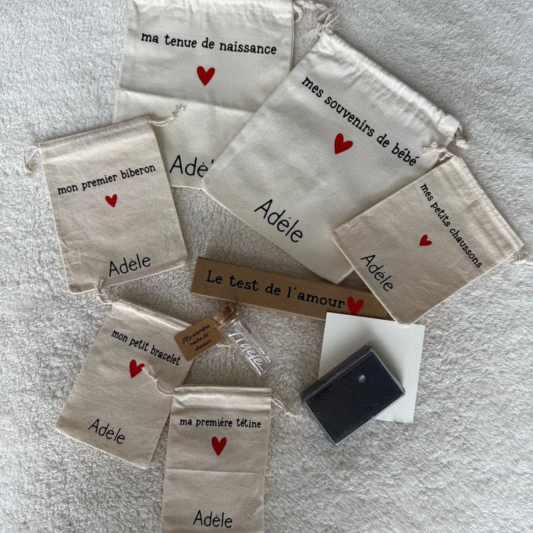 Coffret souvenirs bébé personnalisé