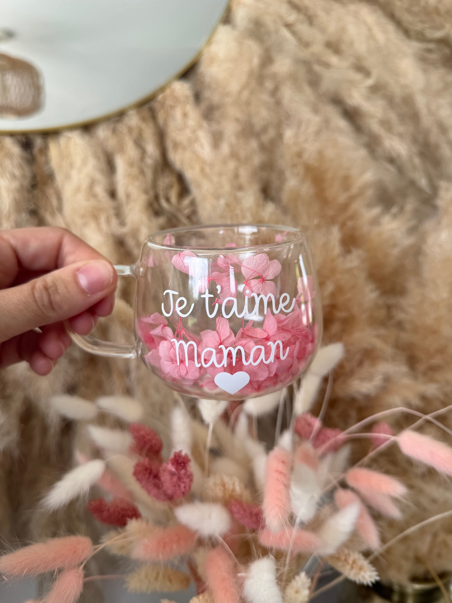 Tasse personnalisée fleurie • 150ml