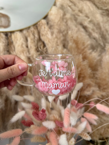 Tasse personnalisée fleurie • 150ml