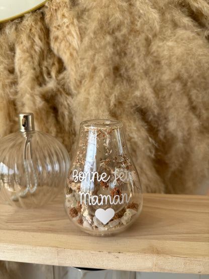 Vase personnalisé fleurs séchées • 150ml