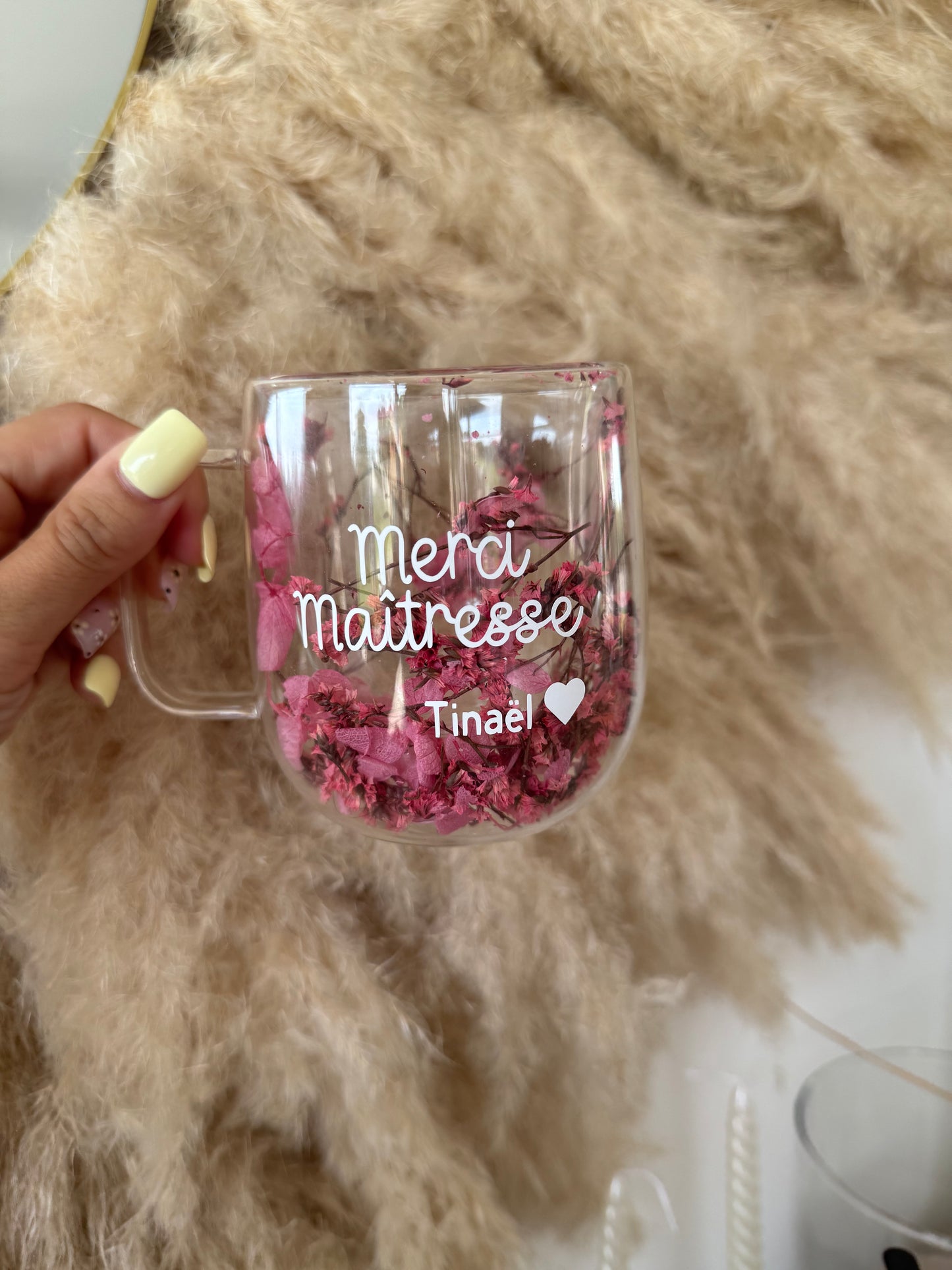 Tasse personnalisée fleurie • 200ml