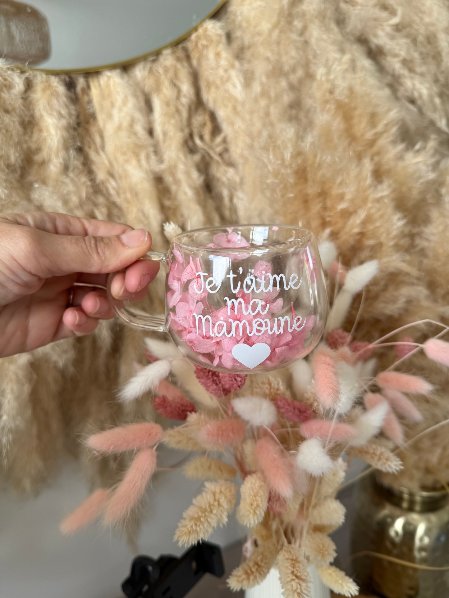 Tasse personnalisée fleurie • 150ml