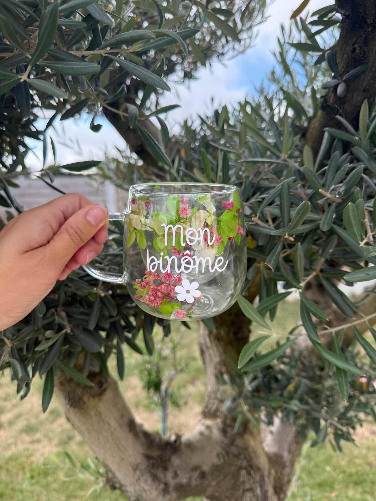 Tasse personnalisée fleurie • 220 ml