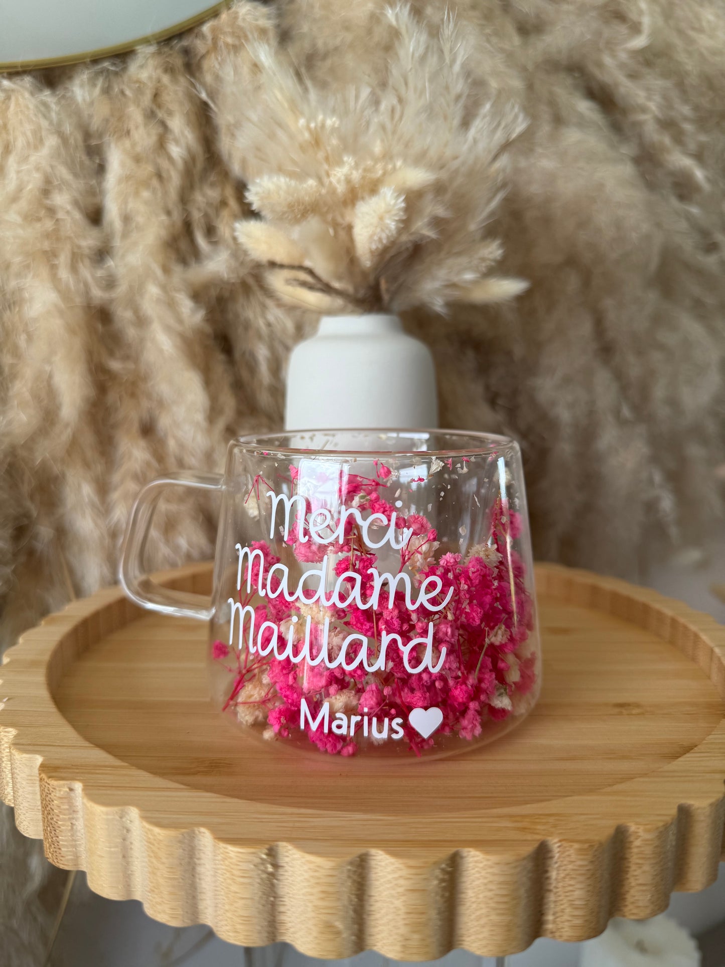 Tasse personnalisée fleurie • 200ml