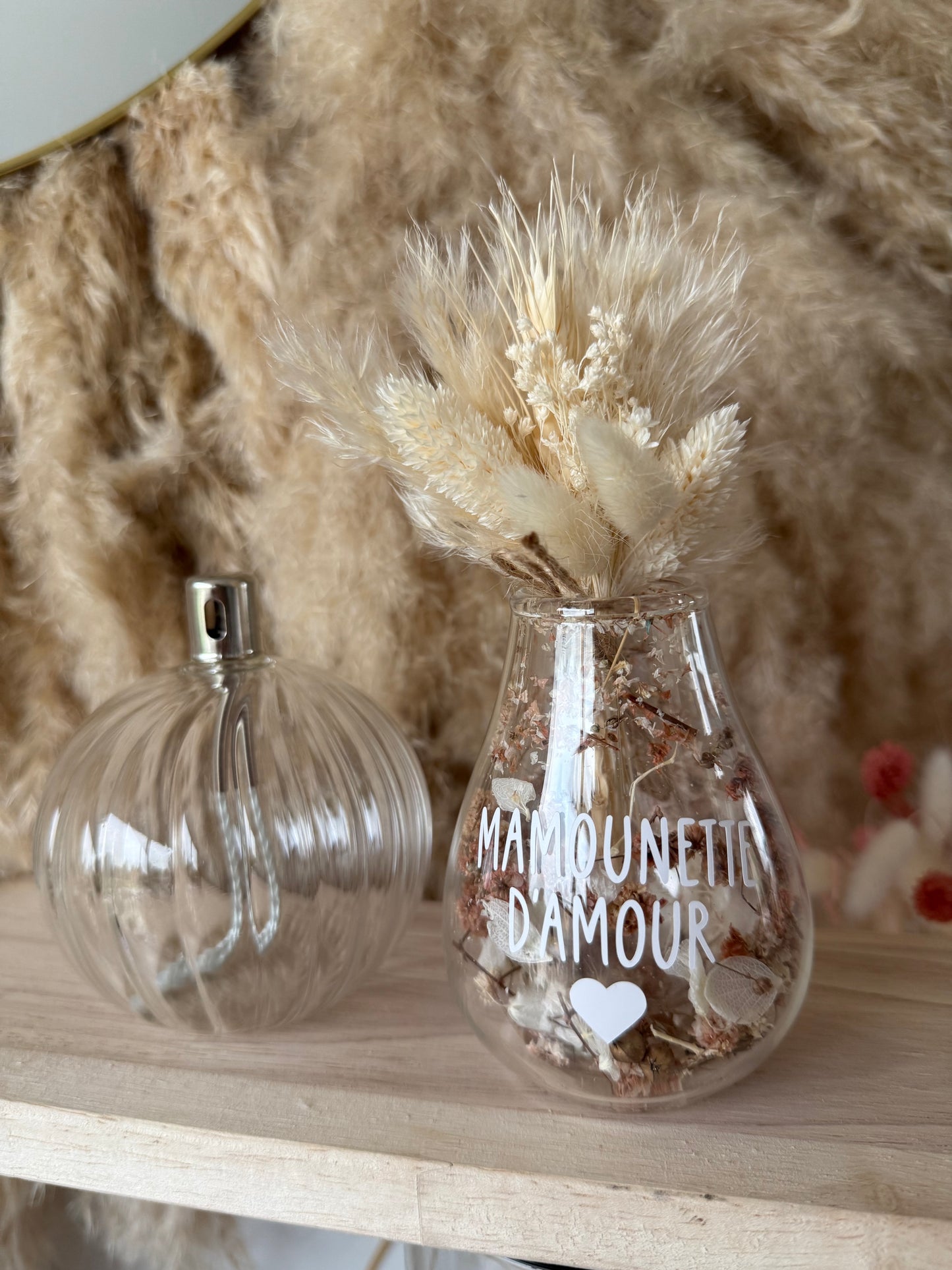 Vase personnalisé fleurs séchées • 150ml