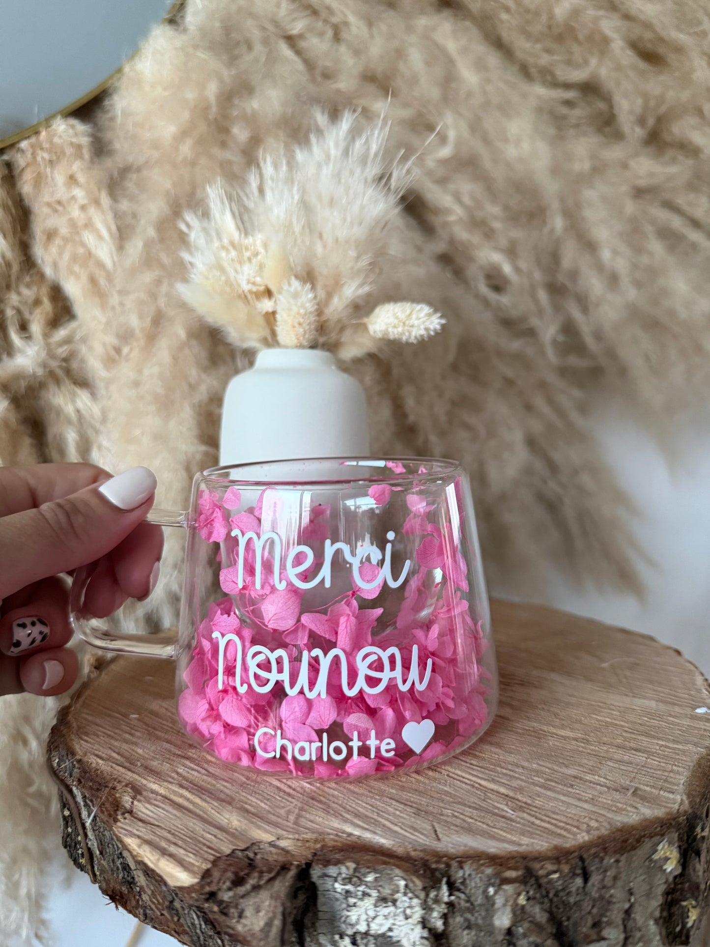 Tasse personnalisée fleurie • 200ml