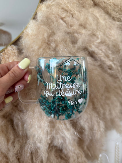 Tasse personnalisée fleurie • 200ml