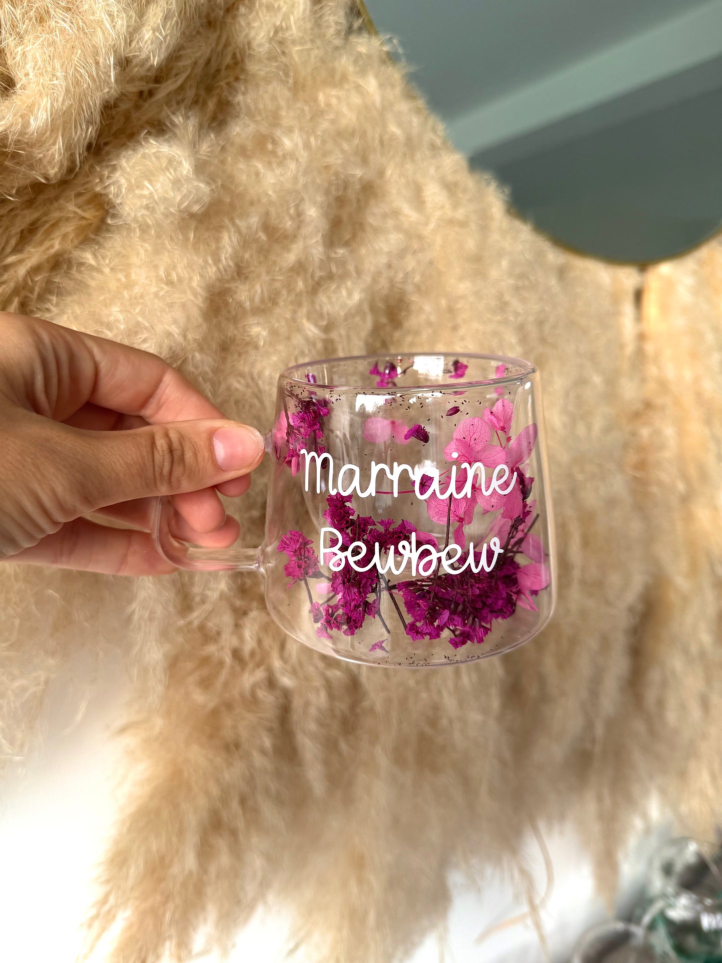 Tasse personnalisée fleurie • 200ml