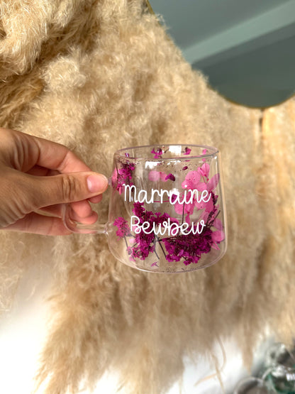 Tasse personnalisée fleurie • 200ml