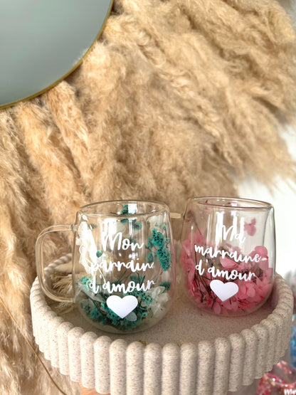 Tasse personnalisée fleurie • 200ml