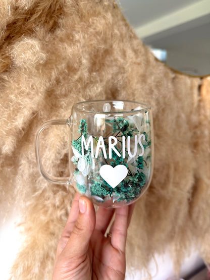 Tasse personnalisée fleurie • 200ml