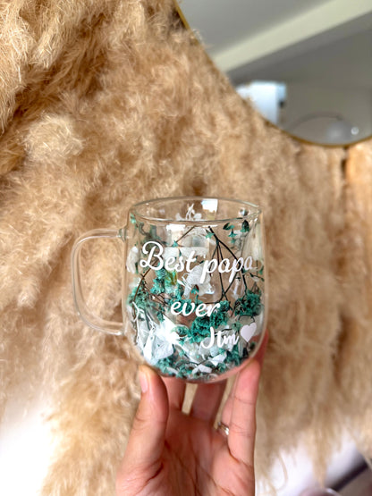 Tasse personnalisée fleurie • 200ml