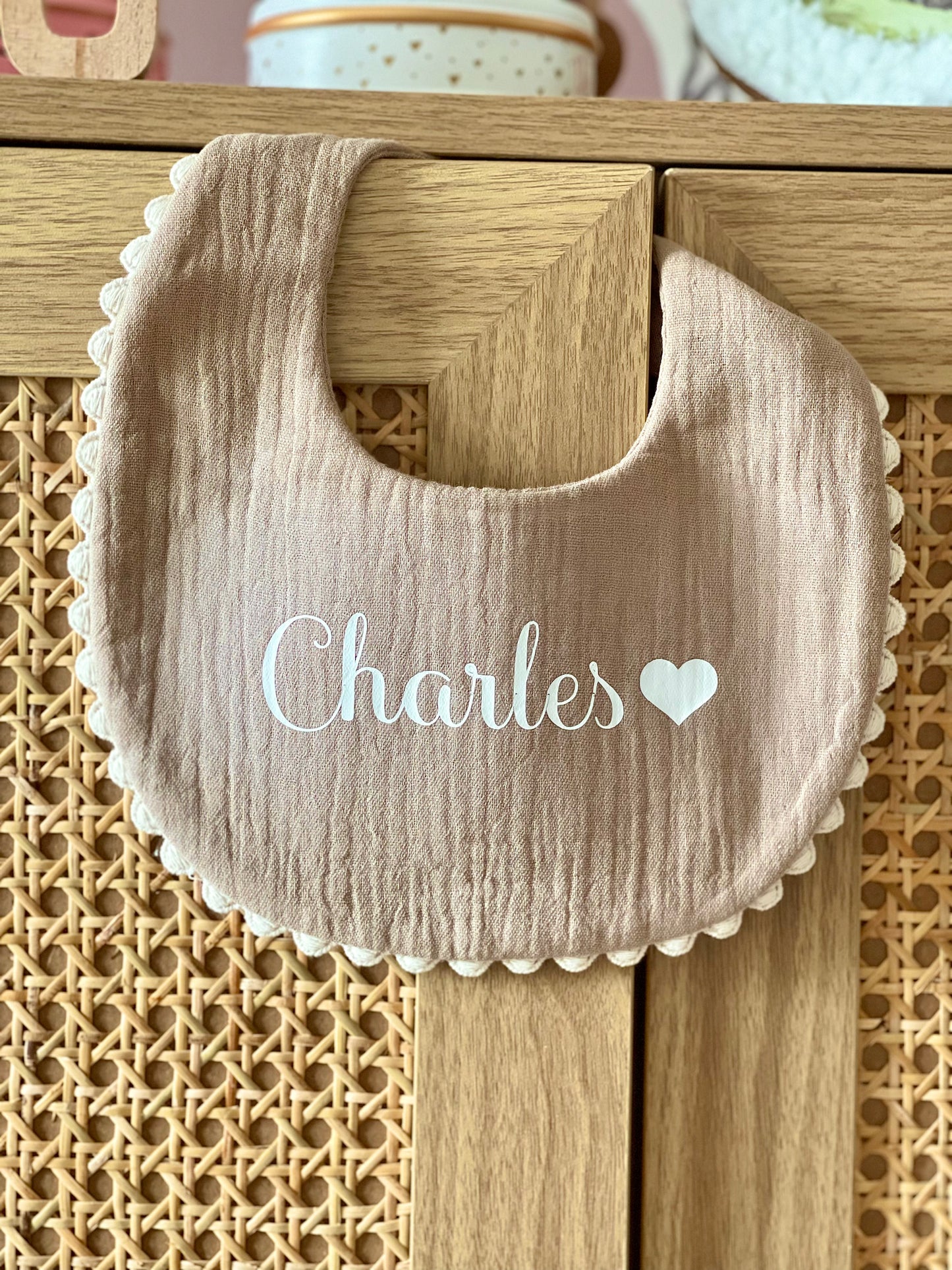 Bavoir personnalisé bébé