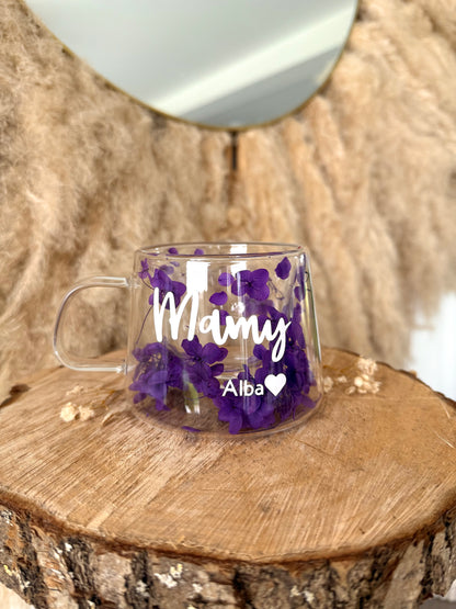 Tasse personnalisée fleurie • 200ml
