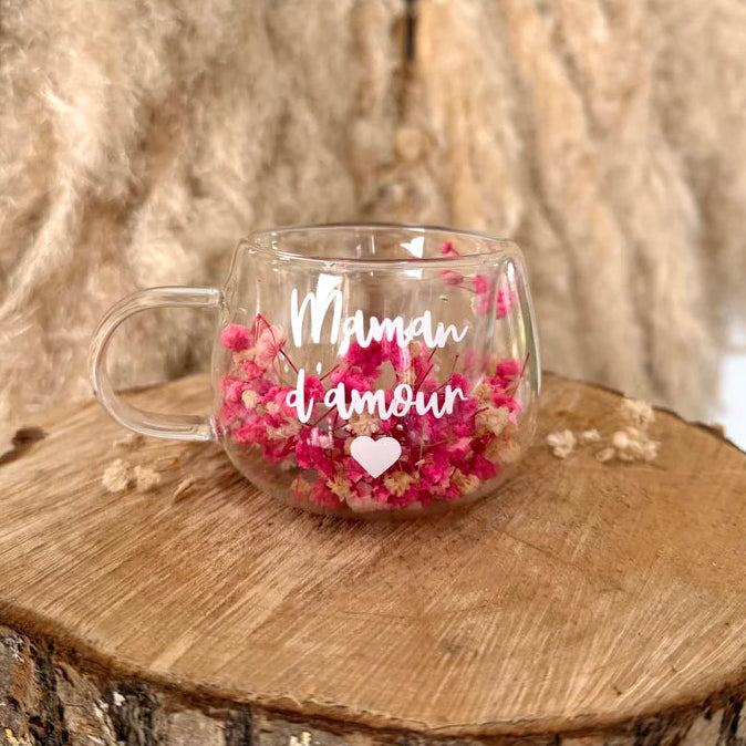 Tasse personnalisée fleurie • 150ml