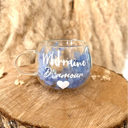 Tasse personnalisée fleurie • 150ml