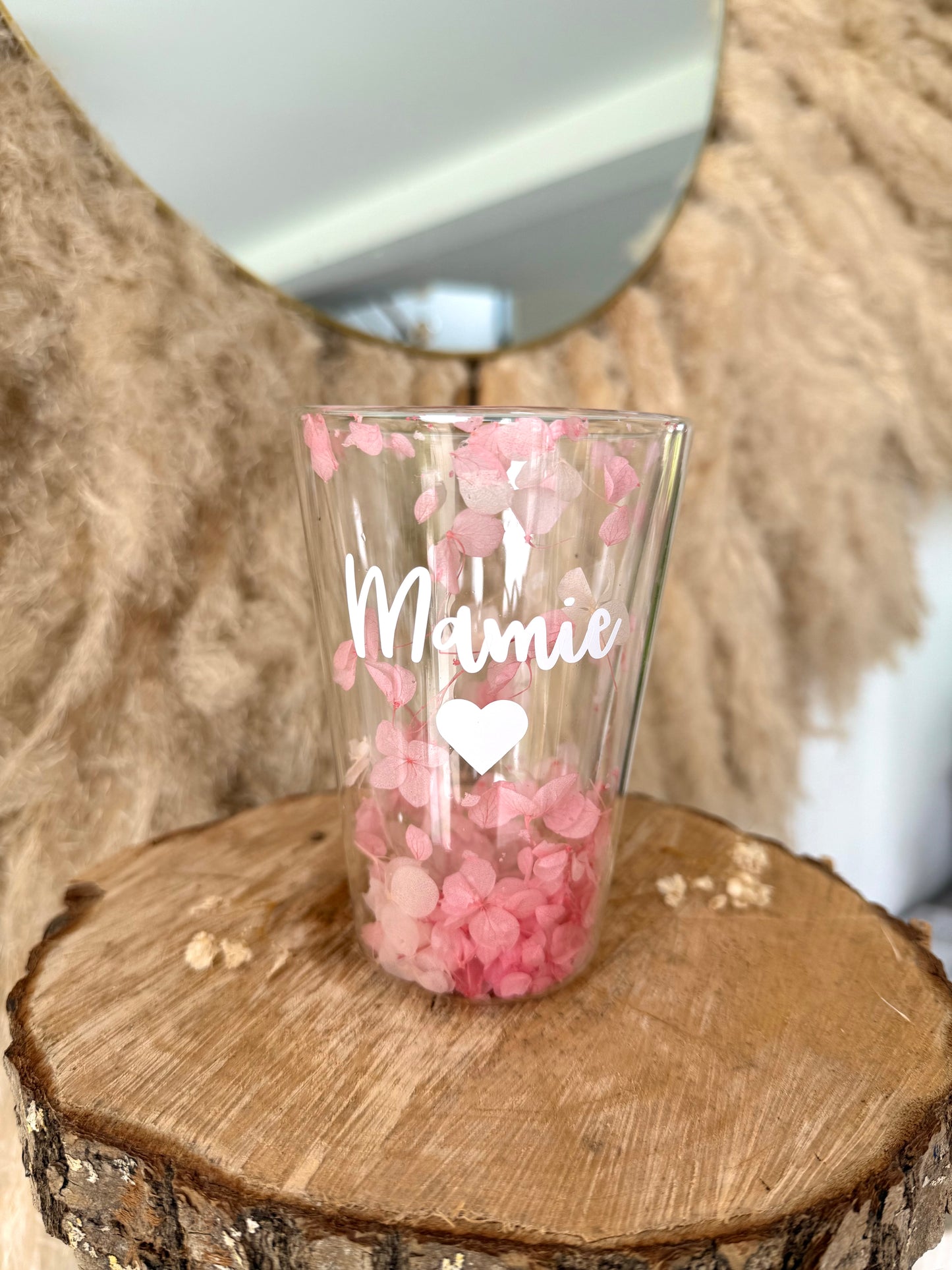 Verre personnalisée fleurie • 350ml