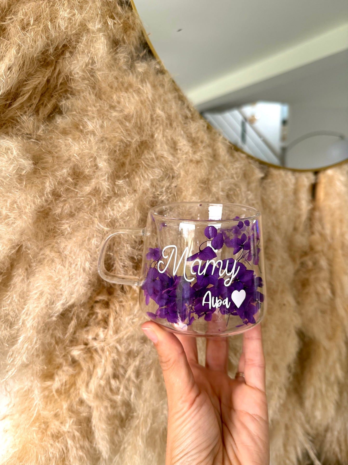 Tasse personnalisée fleurie • 200ml