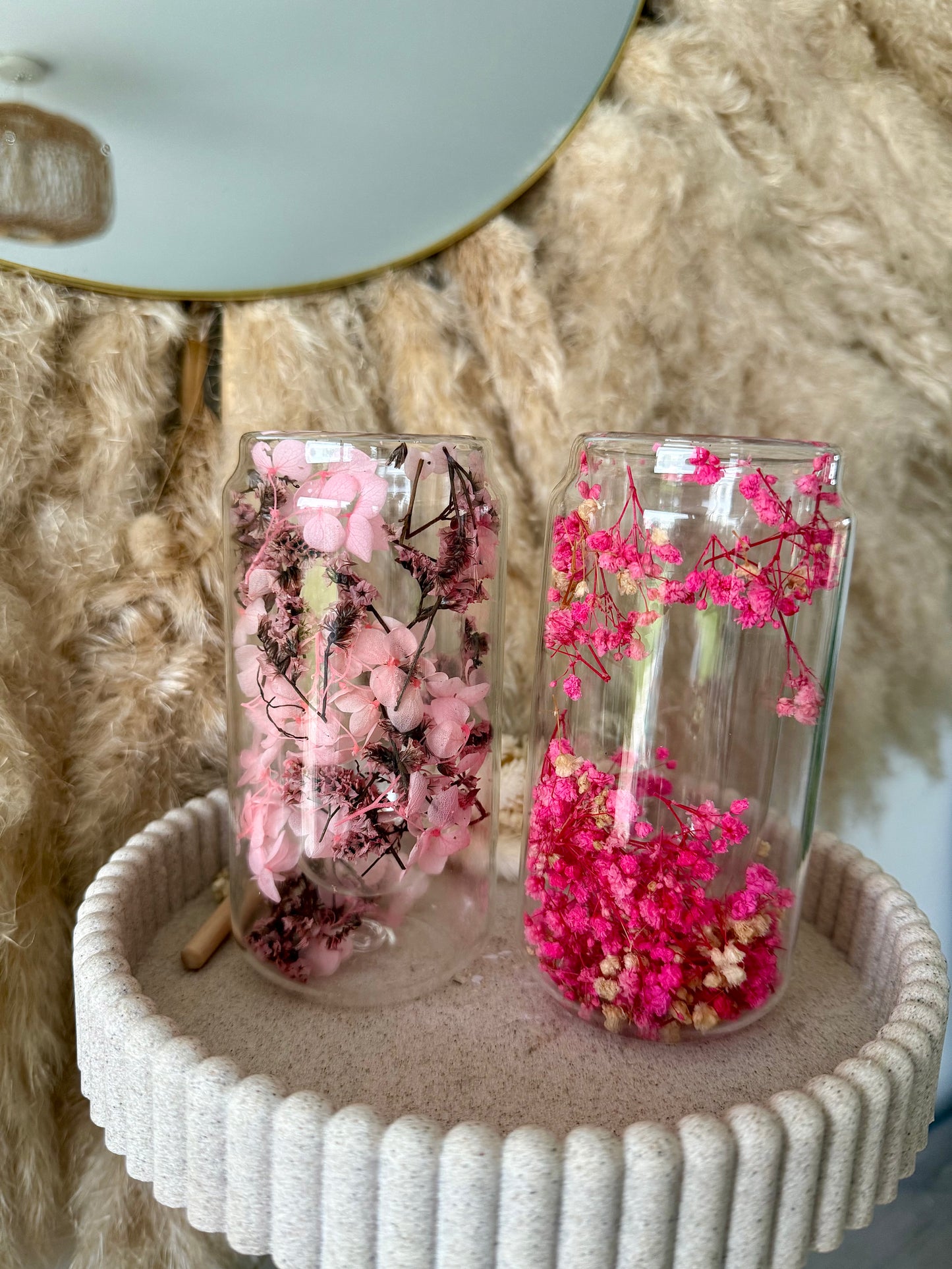 Verre personnalisée fleurie • 350ml