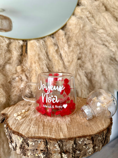 Tasse personnalisée fleurie • 200ml