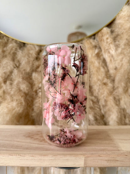 Verre personnalisée fleurie • 350ml