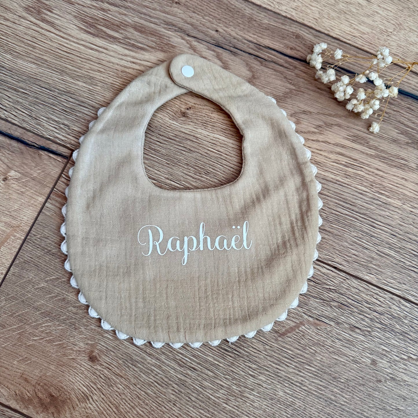 Bavoir personnalisé bébé